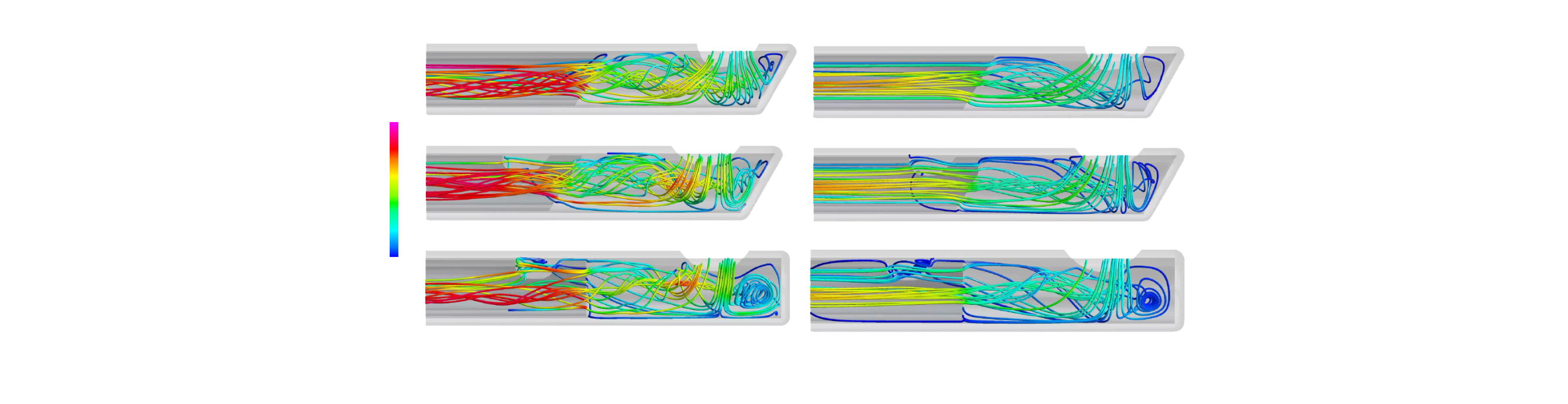 Imagen que compara el contraflujo con Advanced ULTRAVIT, HYPERVIT con punta biselada en solución salina equilibrada y vítreo. La punta biselada HYPERVIT tiene un contraflujo reducido comparada con otras sondas.