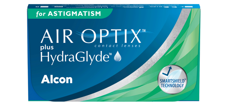 AIR OPTIX PLUS HYDRAGLYDE for astigmatism packshot