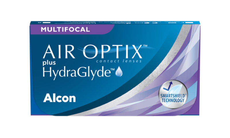AIR OPTIX plus HydraGlyde Multifocal packshot