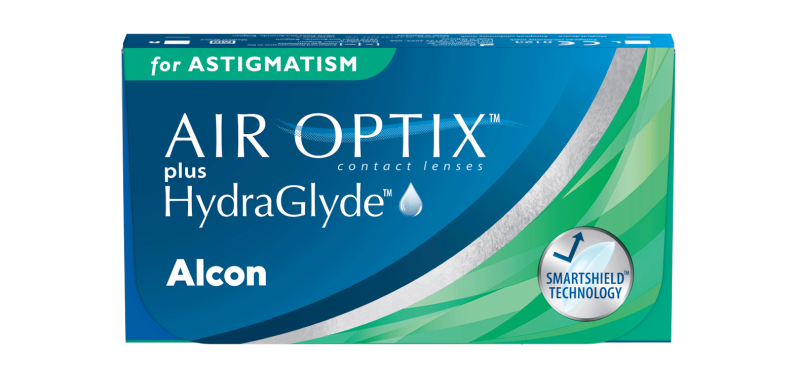 AIR OPTIX PLUS HYDRAGLYDE for astigmatism packshot