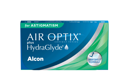 AIR OPTIX PLUS HYDRAGLYDE FOR ASTIGMATISM contact lens pack shot