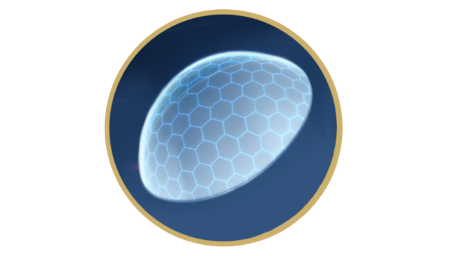 Illustration of contact lens with protective layer