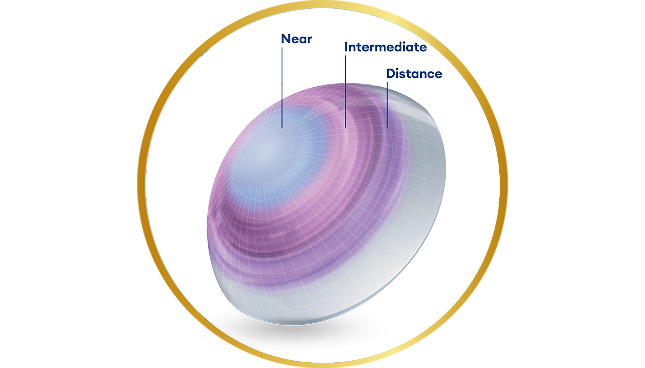 Image of contact lens with description