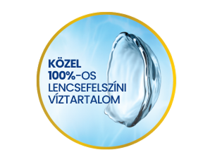 közel 100%-os lencsfelszíni viztartalmú kontaktlencsék